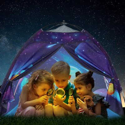 Undersea World Kids Play Tent Undersea World Tent for Kids, Kids Play Tent Foldable Pop Up Kids Tent Indoor Outdoor Party Undersea World Playhouse Tent Toy for Boys Girls-47 * 47 * 41 (Blue)