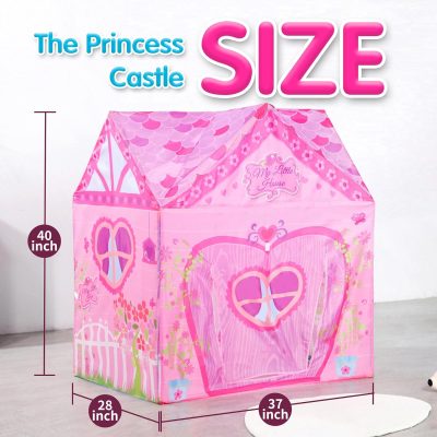 Unicorn Play Tent Kids Tent Girls & Boys, Princess Castle Tent Pretend Playhouse for Children Indoor and Outdoor Fun, Foldable Playhouse Toy Gift
