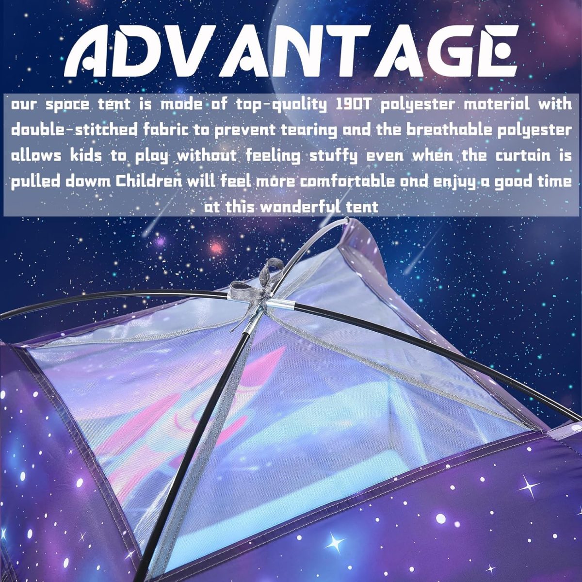 Undersea World Kids Play Tent Undersea World Tent for Kids, Kids Play Tent Foldable Pop Up Kids Tent Indoor Outdoor Party Undersea World Playhouse Tent Toy for Boys Girls-47 * 47 * 41 (Blue)