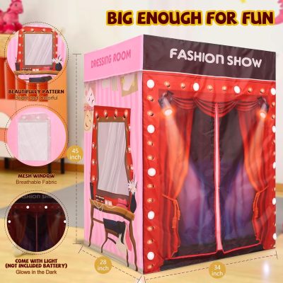Unicorn Play Tent Kids Tent Girls & Boys, Princess Castle Tent Pretend Playhouse for Children Indoor and Outdoor Fun, Foldable Playhouse Toy Gift