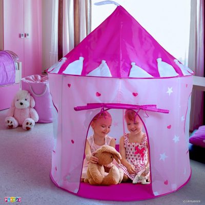 Kids Play Tent Knight Castle - Portable Kids Tent - Kids Pop Up Tent Foldable Into Carrying Bag - Childrens Play for Indoor & Outdoor Use - Kids Playhouse Best Gift for Boys & Girls