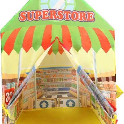 Supermarket Playhouse Kids Play Tent for Boys & Girls Indoor Outdoor Toy