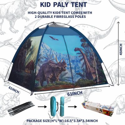 Kids Play Tent-61”x61”x45”Imaginative Play Popup Tent Space World Tent for Kids Indoor/Outdoor Fun-Kids Galaxy Dome Tent Playhouse for Boys and Girls,Perfect Kid’s Gift…