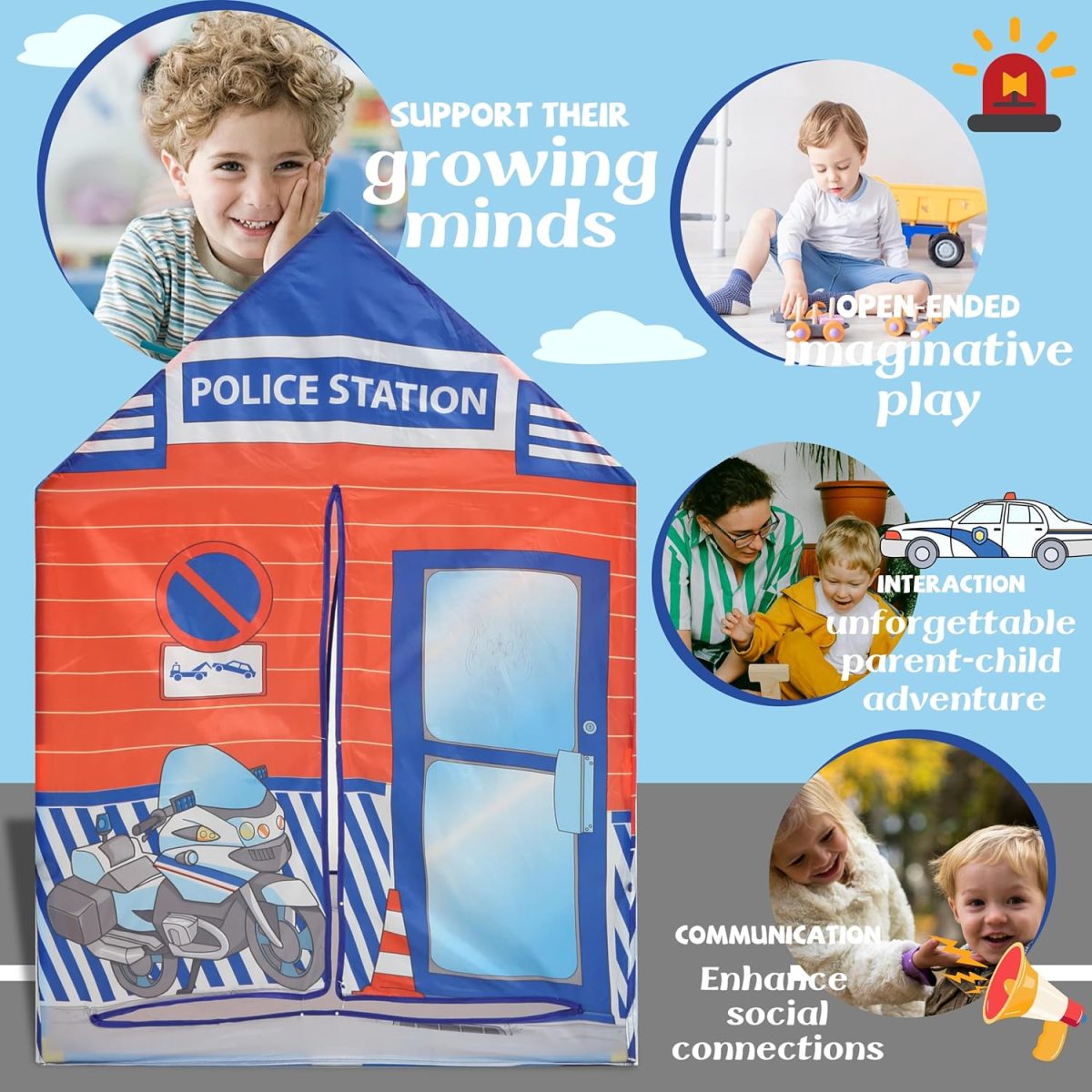 Unicorn Play Tent Kids Tent Girls & Boys, Princess Castle Tent Pretend Playhouse for Children Indoor and Outdoor Fun, Foldable Playhouse Toy Gift