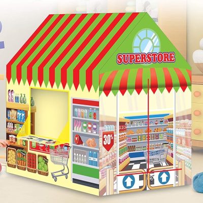 Supermarket Playhouse Kids Play Tent for Boys & Girls Indoor Outdoor Toy