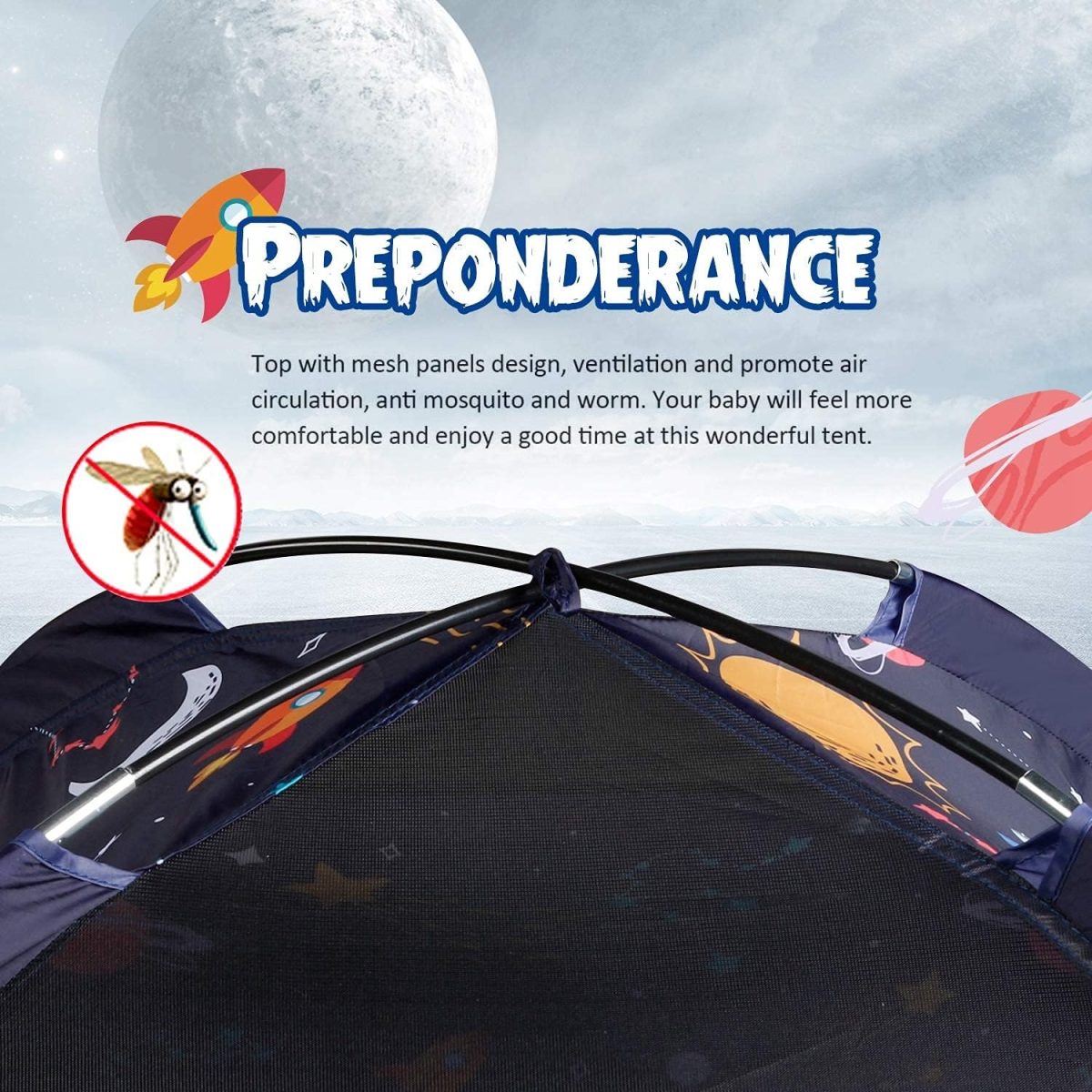 Kids Play Tent & Playhouse-60”x60”x47” Kids Pop Up Tent Children Camping Playhouse Indoor Outdoor Play Tents for Boys Girls Large Space Kids Tents with Rainfly Perfect Kid’s Gift