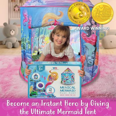 Unicorn Sparkle Play Tent with Magical Unicorn Sounds - Captivating Pop Up Tent for Girls - Perfect for Indoor & Outdoor Play