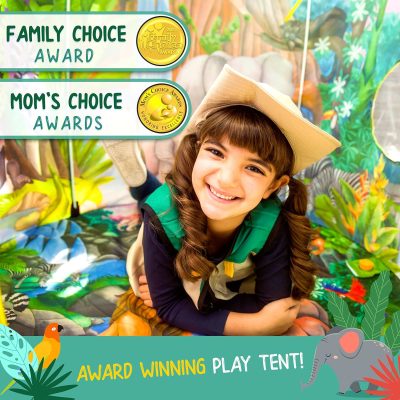 Dinosaur Discovery Play Tent with Roar Button - Extraordinary Pop Up Tent for Boys & Girls - Perfect for Indoor & Outdoor Adventures