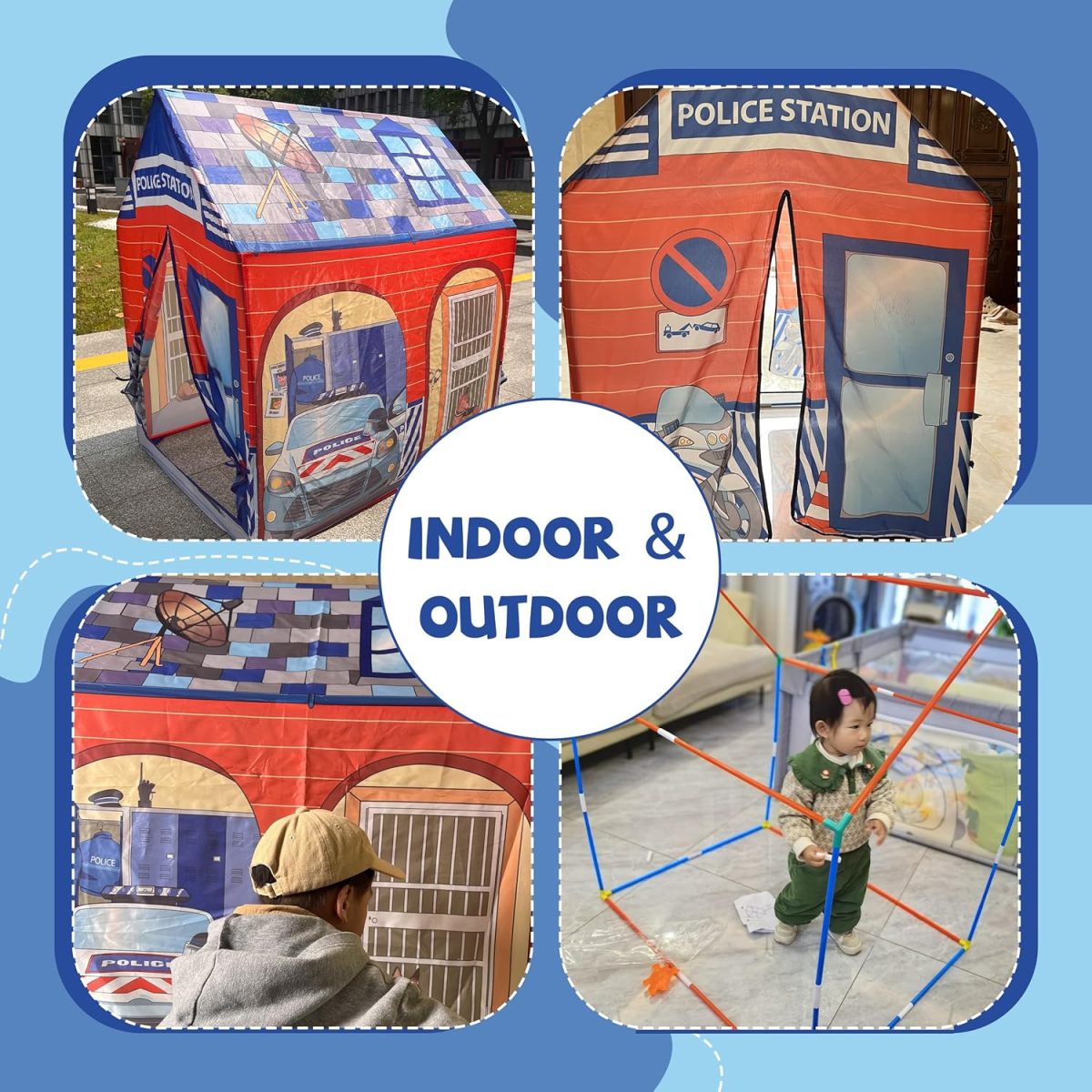 Unicorn Play Tent Kids Tent Girls & Boys, Princess Castle Tent Pretend Playhouse for Children Indoor and Outdoor Fun, Foldable Playhouse Toy Gift