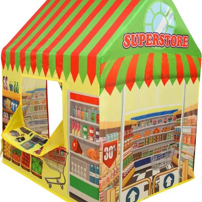 Supermarket Playhouse Kids Play Tent for Boys & Girls Indoor Outdoor Toy