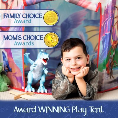 Dinosaur Discovery Play Tent with Roar Button - Extraordinary Pop Up Tent for Boys & Girls - Perfect for Indoor & Outdoor Adventures