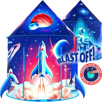 Dinosaur Discovery Play Tent with Roar Button - Extraordinary Pop Up Tent for Boys & Girls - Perfect for Indoor & Outdoor Adventures