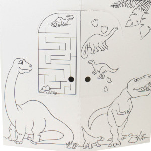 Easy Playhouse Dinosaur House - Kids Art & Craft for Indoor & Outdoor Fun, Color Dino Species