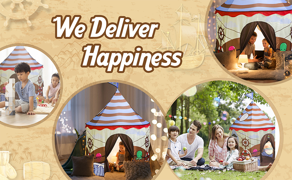 pirate tent pop up tent kid tent indoor outdoor play tent boy toddlers children girl playhouse toy